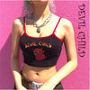 Fashion 2022 Trend Women Halloween Devil Print Crop Vest Top Casual Summer Stylish Ladies Clubwear Camisole Tank Sun-Tops