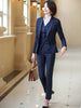 3 Piece Set Business Pant Suits Women Plaid Design Formal Jacket Vest Office Lady Work Spring Autumn Skirt Set Female