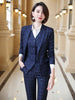 3 Piece Set Business Pant Suits Women Plaid Design Formal Jacket Vest Office Lady Work Spring Autumn Skirt Set Female