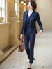 3 Piece Set Business Pant Suits Women Plaid Design Formal Jacket Vest Office Lady Work Spring Autumn Skirt Set Female