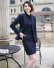 3 Piece Set Business Pant Suits Women Plaid Design Formal Jacket Vest Office Lady Work Spring Autumn Skirt Set Female