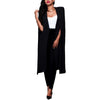 Blazer Cape Coats Solid Cloak Women Outerwear Long Jacket Suit Plus Size