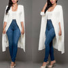 Blazer Cape Coats Solid Cloak Women Outerwear Long Jacket Suit Plus Size
