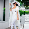 Blazer Cape Coats Solid Cloak Women Outerwear Long Jacket Suit Plus Size