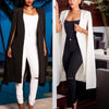Blazer Cape Coats Solid Cloak Women Outerwear Long Jacket Suit Plus Size