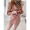 Blazer Jacket Women Autumn Casual Notched Collar Long Sleeve Work Suit Office Lady Solid Blazers Jackets Plus Size