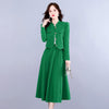Blazer Skirt Set For Women 2023 Autumn  Suit Coat High Waist Skirt Professional Elegant Slim Two Piece T824