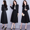 Blazer Skirt Set For Women 2023 Autumn  Suit Coat High Waist Skirt Professional Elegant Slim Two Piece T824