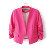 Fashion Blazers Women Suit Jacket 2022 New Spring Summer Pink Slim Short Colorful Blazer Feminino Lady Blaser Feminino Work Wear