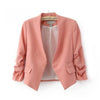 Fashion Blazers Women Suit Jacket 2022 New Spring Summer Pink Slim Short Colorful Blazer Feminino Lady Blaser Feminino Work Wear