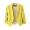 Fashion Blazers Women Suit Jacket 2022 New Spring Summer Pink Slim Short Colorful Blazer Feminino Lady Blaser Feminino Work Wear