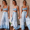 Boho Two Piece Set Top And Pants Women Ladies Clubwear Summer Playsuit Bodycon Party Jumpsuit Romper Trousers Women Sets