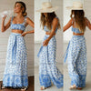 Boho Two Piece Set Top And Pants Women Ladies Clubwear Summer Playsuit Bodycon Party Jumpsuit Romper Trousers Women Sets