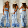 Boho Two Piece Set Top And Pants Women Ladies Clubwear Summer Playsuit Bodycon Party Jumpsuit Romper Trousers Women Sets