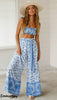 Boho Two Piece Set Top And Pants Women Ladies Clubwear Summer Playsuit Bodycon Party Jumpsuit Romper Trousers Women Sets