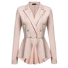 Fashion Brand Blazers Coat Black Red Women Slim Elegant Jacket Female Work Wear Casaco Feminino Woman Clothes Office Clothing