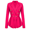 Fashion Brand Blazers Coat Black Red Women Slim Elegant Jacket Female Work Wear Casaco Feminino Woman Clothes Office Clothing