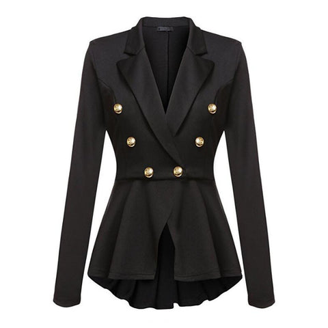Fashion Brand Blazers Coat Black Red Women Slim Elegant Jacket Female Work Wear Casaco Feminino Woman Clothes Office Clothing