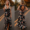 Brand est Womens Summer Boho Maxi Dress Clubwear Party Beach Holiday Sundress Flower Asymmetrical Casual Dresses
