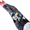 Fashion Cartoon Woman Skinny Mid Waist Jeans Female hot sell Denim Pencil Pant Elastic Ripped Girl jeans Trousers A295