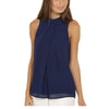 Fashion Casual Chiffon Women Tanks Top Summer Vest Top Women Sleeveless Hollow Out Back T-shirt Tee Tops For Women