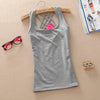 Fashion Casual Spring Summer Autumn Women Basic Cotton Sleeveless Tank Tops Vest Tops Candy Color Vest Tank Tops