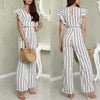 Fashion Casual Women Ladies Jumpsuits Summer Jumpsuit Sleeveless Clubwear Wide Leg Pant Summer
