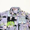 Design Women Summer Blouse Short Sleeve Turn-down Collar Cartoon Pig Graffiti Ladies Loose Shirt Tops