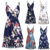 Dresses For Women 2022 Robe Femme Printed Waist Waist Large Swing V Neck Dress Vestidos De Mujer Casual Summer Dress