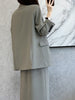 Elegant Casual Women Two Pieces Set Loose Blazer Jackets High Waist Skirts Suit Female Formal Business Outfits Cloth New
