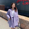 Elegant Skirt Suits Women Double Breasted Blazer Suit Jacket + Slim Pleated Mini Skirts 2 Pieces Office Lady Casual Set