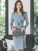 Elegant Women Suit Dress Temperament Retro Blazer Double Breasted Belt Slim Midi Pencil Lady Formal Femme Mujer Vestidos