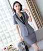 Female Skirt Suits for Women Business Suits Grey Blazer and Jacket Sets Office Ladies Work Wear Clothes
