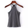Fashion Fit Sexy Women Tank Tops Casual Camis For Ladies Camisole Summer Sleeveless Cropped Elastic Tops Off Shoulder Tube Knit