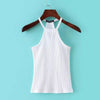 Fashion Fit Sexy Women Tank Tops Casual Camis For Ladies Camisole Summer Sleeveless Cropped Elastic Tops Off Shoulder Tube Knit