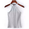 Fashion Fit Sexy Women Tank Tops Casual Camis For Ladies Camisole Summer Sleeveless Cropped Elastic Tops Off Shoulder Tube Knit