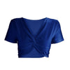 Fashion Fitness Tank Tops For Women Deep V Neck Short Sleeve 2022 Summer Sexy Cropped Fem Camis Cotton Bralette Tops Outwear