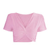 Fashion Fitness Tank Tops For Women Deep V Neck Short Sleeve 2022 Summer Sexy Cropped Fem Camis Cotton Bralette Tops Outwear