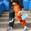Harem Women's Pants Print High Waist Side Pockets Slimming Casual Party Women's Trousers Streetwear Halloween Costumes