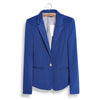 Fashion Jacket Blazer Women Suit Foldable Long Sleeves Lapel Coat Lined With Striped Single Button Vogue Blazers Jackets XS-XLZA
