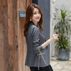 Korea chic Autumn Solid Short Slim Business Blazers Coat Spring Casual All-match Women Blazers Jackets Work Office Lady