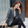 Korea chic Autumn Solid Short Slim Business Blazers Coat Spring Casual All-match Women Blazers Jackets Work Office Lady