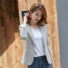 Korea chic Autumn Solid Short Slim Business Blazers Coat Spring Casual All-match Women Blazers Jackets Work Office Lady