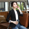 Korea chic Autumn Solid Slim Business Blazers Coat Spring Casual All-match Women Blazers Jackets Work Office Lady Suit