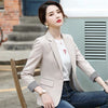 Korea chic Autumn Solid Slim Business Blazers Coat Spring Casual All-match Women Blazers Jackets Work Office Lady Suit