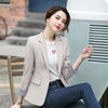 Korea chic Autumn Solid Slim Business Blazers Coat Spring Casual All-match Women Blazers Jackets Work Office Lady Suit