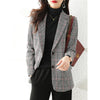 Ladies Casual Blazer Women Grey Jacket Long Sleeve Work Business Office Spring Fall Wear Female Clothes