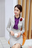 Ladies Grey Blazer Women Business Suits with Skirt and Jacket Sets Work Wear Office Uniform Styles