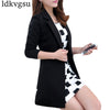 Fashion Long Blazers Suits Jackets for Women 2022 New Spring Summer Korean Slim Business Suit Large Size  Blazer Coats A373
