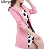 Fashion Long Blazers Suits Jackets for Women 2022 New Spring Summer Korean Slim Business Suit Large Size  Blazer Coats A373